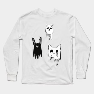 Kawaii ghost Pastel goth Aesthetic clothing Long Sleeve T-Shirt